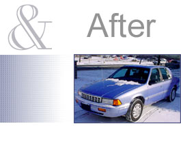 A repaired car after Felix Auto Body